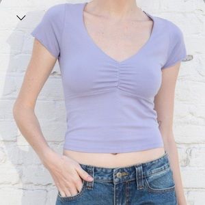 Brandy Melville Pastel Purple Gina Top
